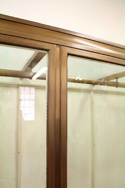 EX JENNERS OF EDINBURGH BRONZE 3 DOOR DISPLAY CABINET OR A UNIQUE WARDROBE - ADDITIONAL PHOTO 5