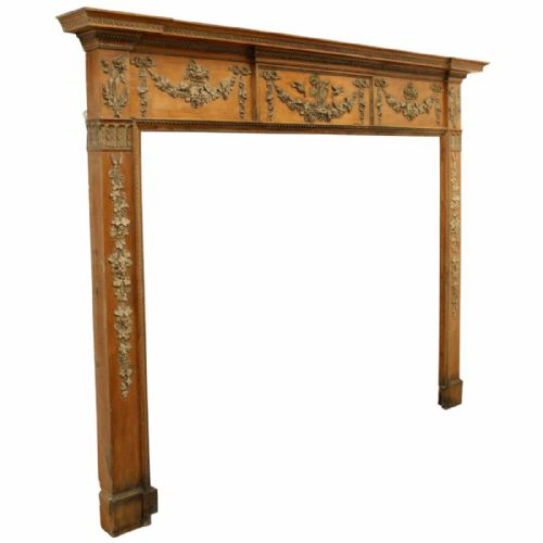 Edinburgh Pine and Gesso Mantelpiece/fire Surround