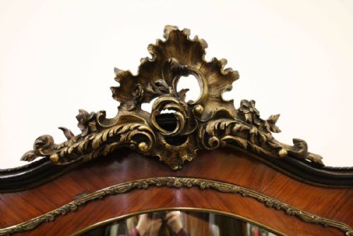 FRENCH KINGWOOD BOMBE DISPLAY CABINET - ADDITIONAL PHOTO 1