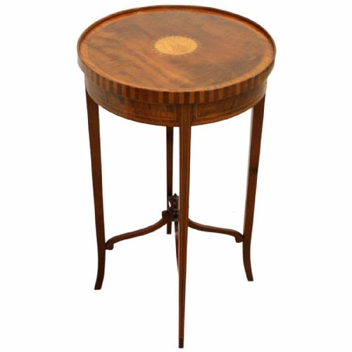 Edwardian Sheraton Style Circular Occasional Table