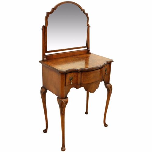 Early Georgian Style Burr Walnut Dressing Table
