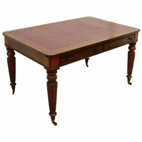 Victorian Mahogany Library Table/writing Table