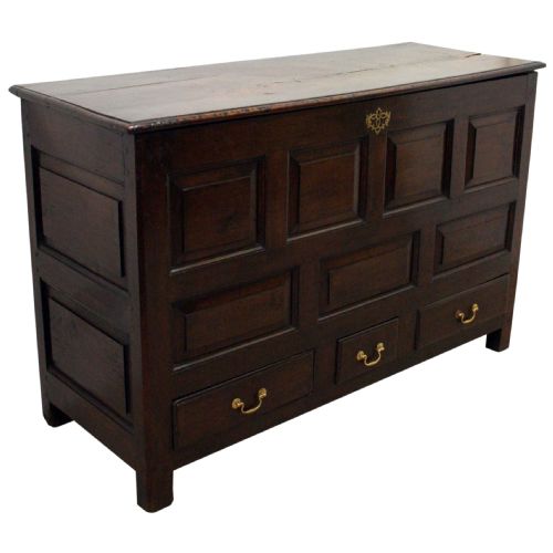 Panel Fronted Oak Chest