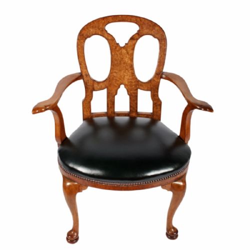 Early Georgian Style Burr Walnut Armchair