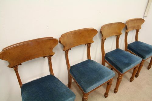 fig 1. Set of 4 William IV Chairs