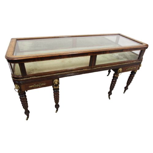 Inlaid and Cross Banded Mahogany Victorian Bijouterie