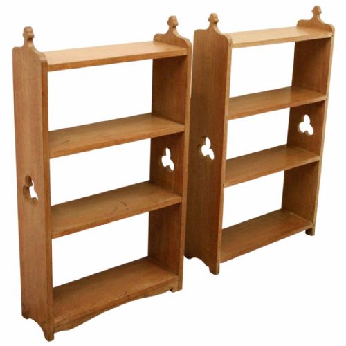 Solid Walnut Floor Standing or Wall Mounted Open Bookcases