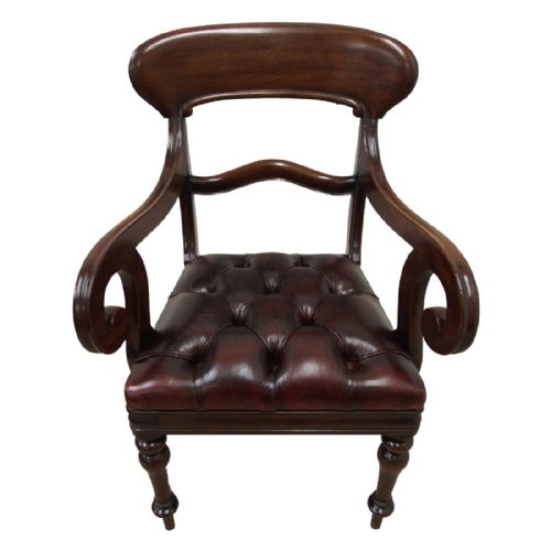 William IV Mahogany Office Chair