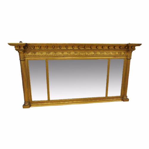 Regency Style Gilt Overmantel Mirror