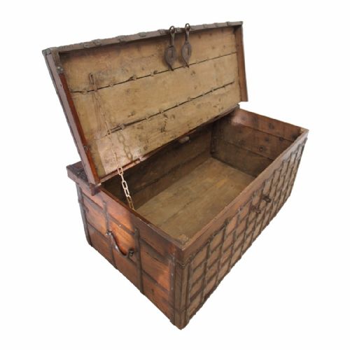 Iron Banded Hardwood Trunk