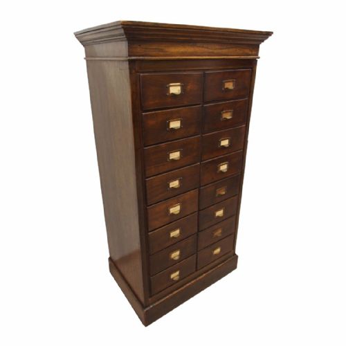 Edwardian Oak Filing Cabinet