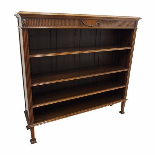 Waring and Gillows Mahogany Open Bookcase