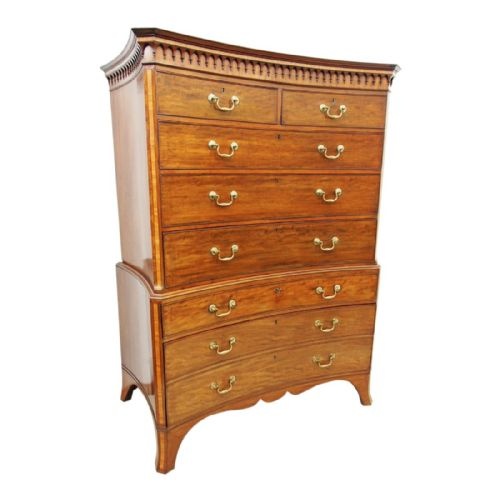 George III Concave Chest on Chest