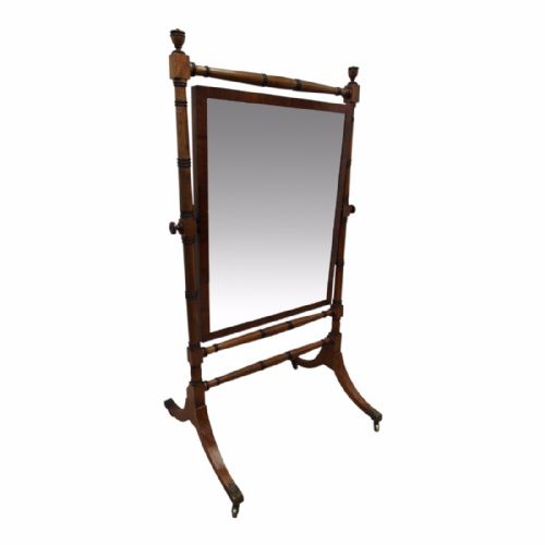 Regency Mahogany Cheval Mirror