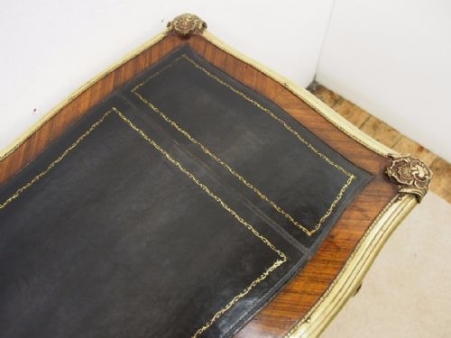 FRENCH FIGURED WALNUT WRITING TABLE - ADDITIONAL PHOTO 1