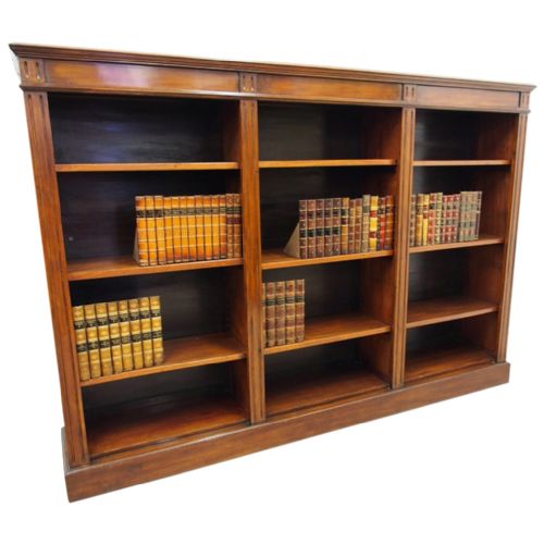Mahogany Open Bookcase