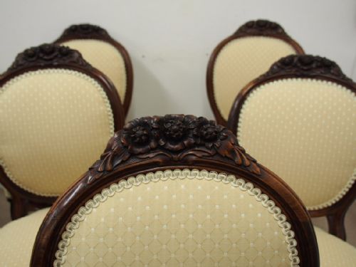 SET OF 8 VICTORIAN MAHOGANY DINING CHAIRS - ADDITIONAL PHOTO 3