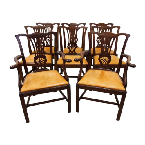 Set of 8 George III Style Mahogany Dining Chairs