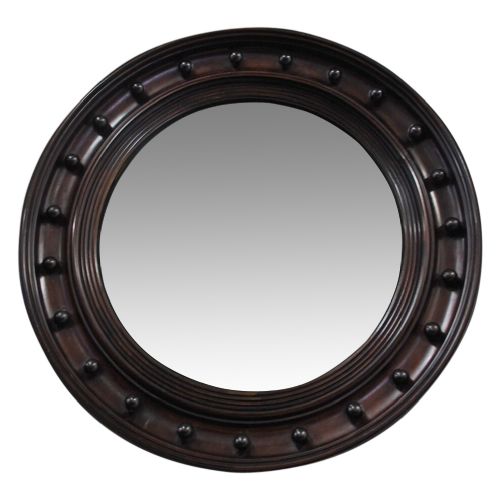 Regency Style Mahogany Convex Mirror