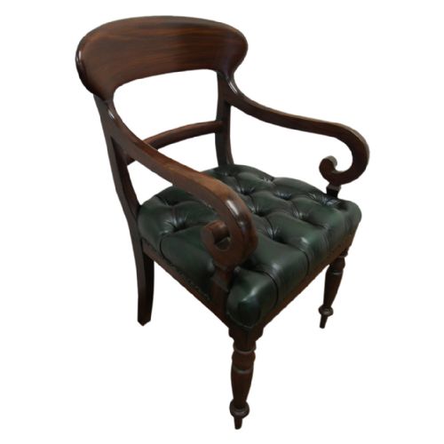 Early Victorian Mahogany Carver Chair

