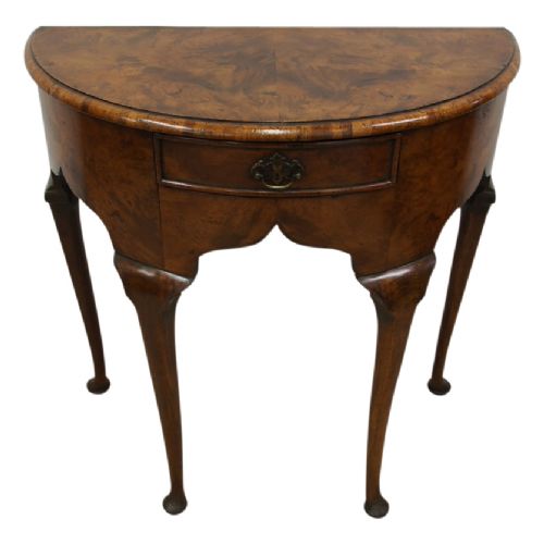 George II Style Burr Walnut Side Table