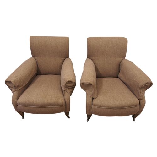 Pair of Howard Style Easy Chairs
