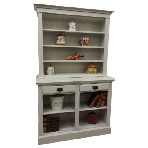 Late Victorian Painted Oak Open Bookcase