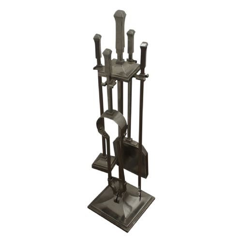 Set of Art Deco Style Fireside Tools with Stand