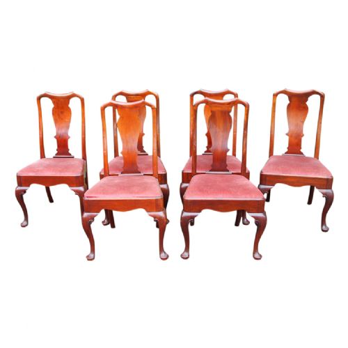 Set of 6 Georgian Style Mahogany Dining Chairs
