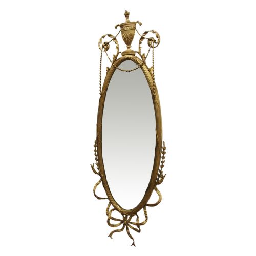 Adams Style Large Gilt Framed Wall Mirror