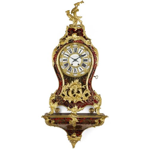 Louise XV Style Boulle Marquetry Bracket Clock

