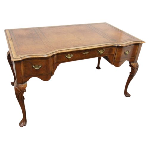 Queen Anne Style Walnut Partners Desk