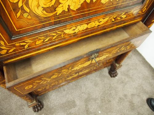 DUTCH MARQUETRY FALL FRONT ESCRITOIRE - ADDITIONAL PHOTO 3