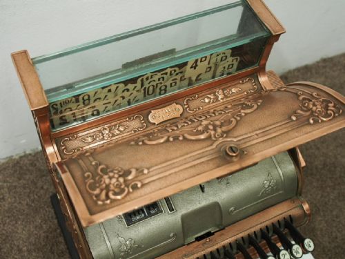 CAST COPPER NATIONAL CASH REGISTER - ADDITIONAL PHOTO 7