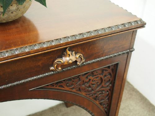 WILLIAM IV MAHOGANY HALL TABLE OR SERVING TABLE - ADDITIONAL PHOTO 3
