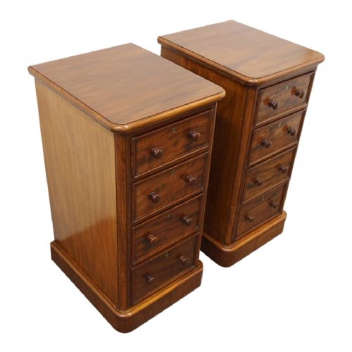 Pair of Victorian Mahogany Bedsides