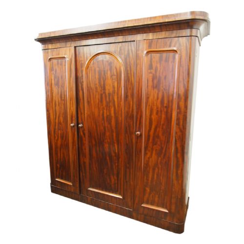 Victorian 3 Door Mahogany Wardrobe