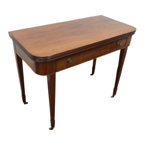 Scottish Mahogany Foldover Tea Table