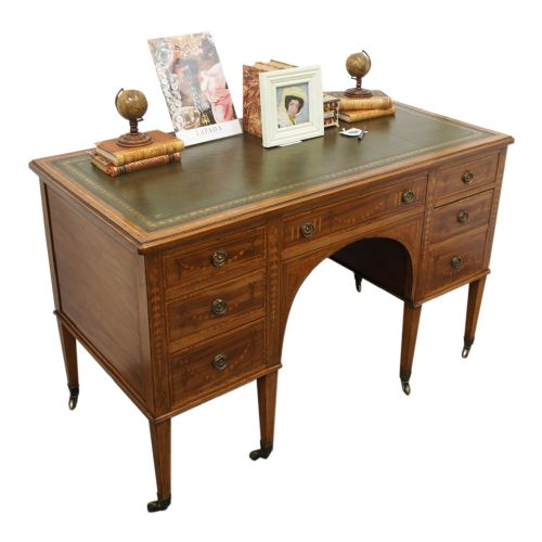 Sheraton Style Inlaid Writing Desk by Edward and Roberts