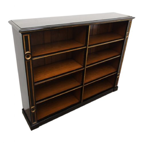 Aesthetic Movement Ebonised Open Bookcase