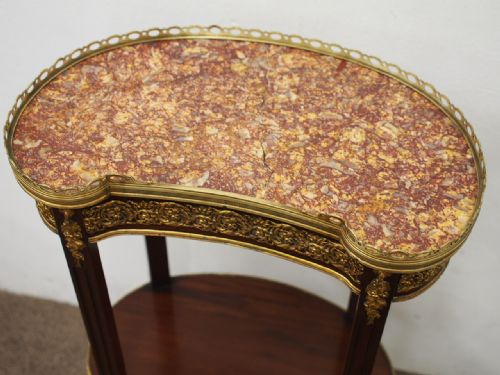 LOUIS IV STYLE KIDNEY SHAPED OCCASIONAL TABLE - ADDITIONAL PHOTO 2