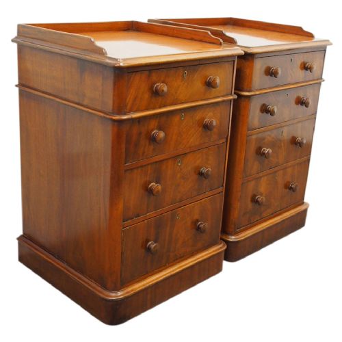 Pair of Victorian Mahogany Chest of Drawers