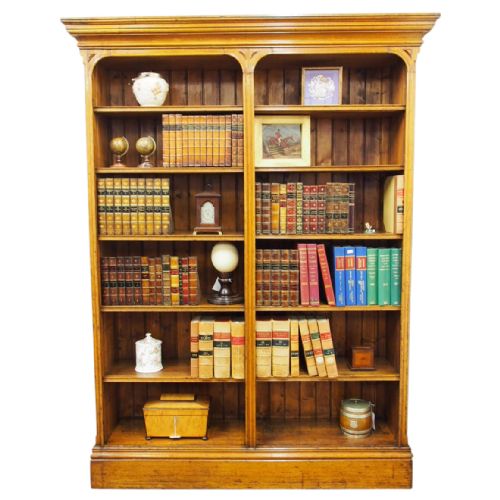 Gothic Influence Oak Open Bookcase