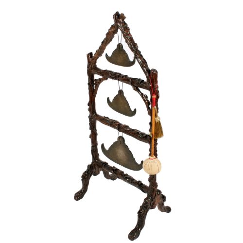 
Chinese Gong on Black Forest Stand
