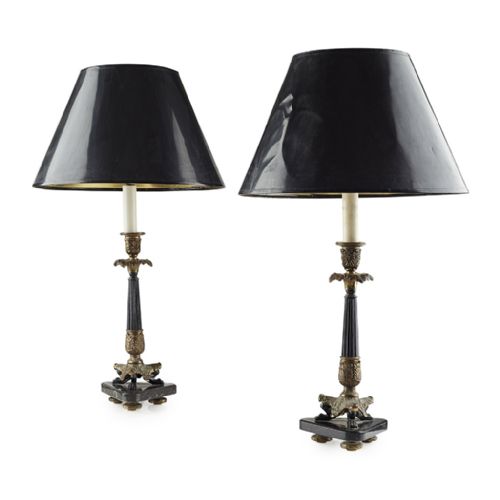 Pair of French Regency Style Lamps