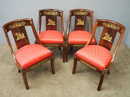 Set of 4 Empire Revival Side Chairs