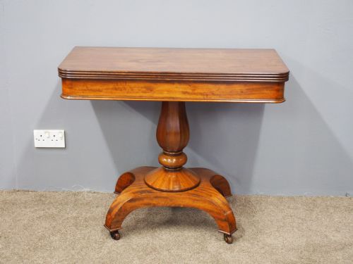 WILLIAM IV MAHOGANY FOLD OVER TABLE - ADDITIONAL PHOTO 1