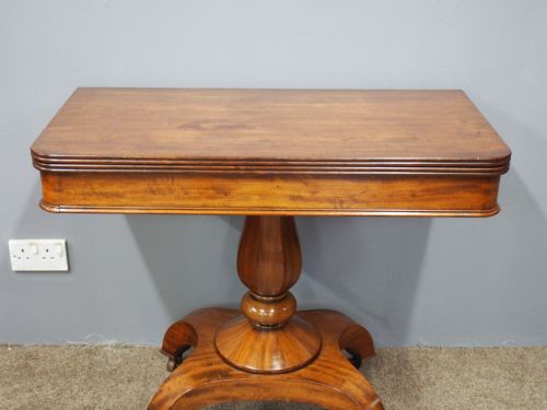 WILLIAM IV MAHOGANY FOLD OVER TABLE - ADDITIONAL PHOTO 2