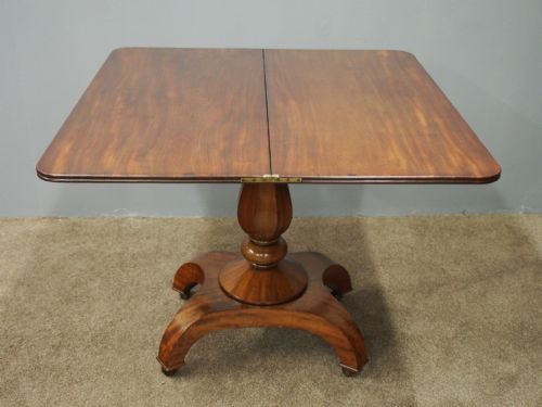 WILLIAM IV MAHOGANY FOLD OVER TABLE - ADDITIONAL PHOTO 7