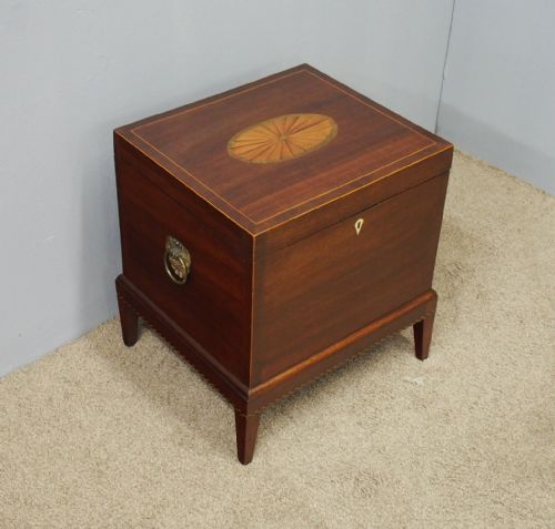 George III Mahogany Inlaid Vin Du Gard